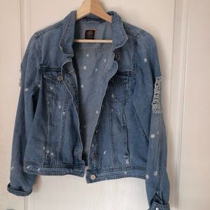 Fashion nova distressed denim jacket